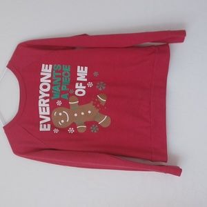 Cold Rush Lightweight Red Christmas Sweater Womans Size M (will fit small)